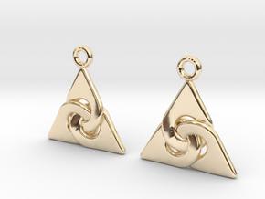 Interlaced triangles in 14K Yellow Gold