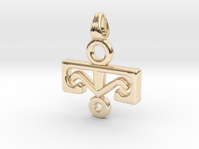 Viking symbolism in 14k Gold Plated Brass