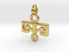 Viking symbolism in Polished Brass