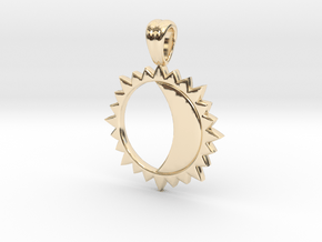 Rendez-vous sun and moon in 14k Gold Plated Brass