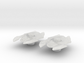 Xindi Arboreal Cruiser 1/7000 Attack Wing x2 in Clear Ultra Fine Detail Plastic