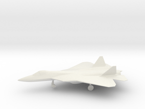 Sukhoi Su-57 PAK FA in White Natural Versatile Plastic: 1:87 - HO