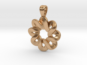 Flower knot in Polished Bronze