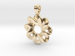 Flower knot in 14K Yellow Gold