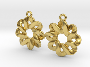 Flower knot in Polished Brass