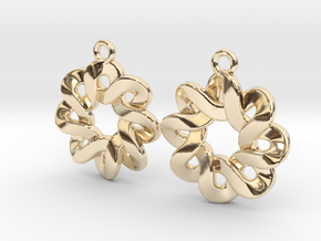 Flower knot in 9K Yellow Gold 