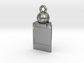 Game Boy Camera charm in Natural Silver