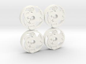 MST Inserts monkey_wheels in White Smooth Versatile Plastic