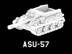 ASU-57 in White Natural Versatile Plastic: 1:220 - Z