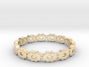 Gears of Flowers (Size 7) in 14K Yellow Gold