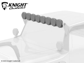 KCVP1027 light bar in Black Natural Versatile Plastic