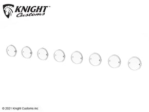 KCVP1028 light bar lens in Clear Ultra Fine Detail Plastic
