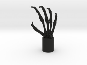 Skeletal Hand Scratcher in Black Smooth Versatile Plastic