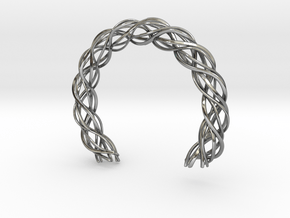 Torus Knot Bracelet in Antique Silver