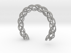 Torus Knot Bracelet in Aluminum