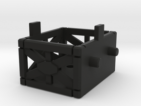 TF G1 Ironworks Crane Staging Platform in Black Smooth Versatile Plastic