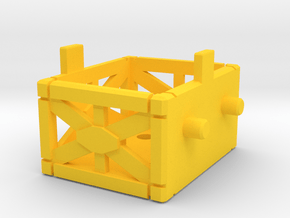 TF G1 Ironworks Crane Staging Platform in Yellow Smooth Versatile Plastic