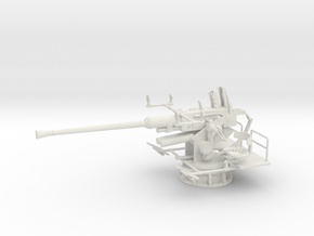 1/16 USN 40mm single bofors in White Natural Versatile Plastic