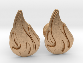 Ner Naftali Logo Cufflinks - 1 in Natural Bronze