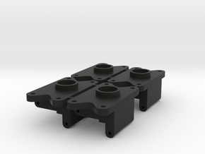 Mugen Bulldog set of 4 suspension mount in Black Smooth Versatile Plastic