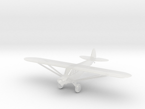 Piper PA18 with Bush Tires - Nscale in Clear Ultra Fine Detail Plastic