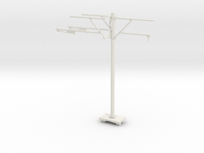 [1/160] Hong Kong KCR Light Rail Pole (H) in White Natural Versatile Plastic: 1:160 - N