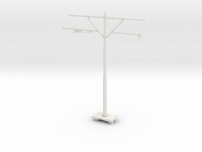 [1/160] Hong Kong KCR Light Rail Pole (A) in White Natural Versatile Plastic: 1:160 - N
