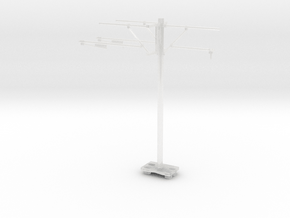 [1/160] Hong Kong KCR Light Rail Pole (H) in Clear Ultra Fine Detail Plastic: 1:160 - N