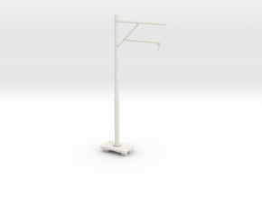 [1/160] Hong Kong KCR Light Rail Pole (C) in White Natural Versatile Plastic