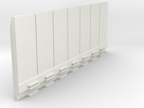 [1/160] Hong Kong MTR urban section fence S70 in White Natural Versatile Plastic