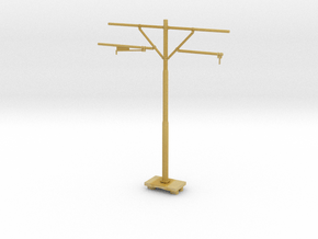 [1/160] Hong Kong KCR Light Rail Pole (A) in Tan Fine Detail Plastic: 1:160 - N