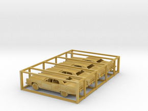 1/160 1974 Lincoln Continental 4 Car Set Kit in Tan Fine Detail Plastic