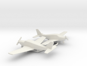 Piper PA-24 Comanche in White Natural Versatile Plastic: 1:160 - N