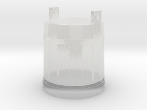 18th Century Pale or Bucket 1/43.5 Scale (7mm) in Clear Ultra Fine Detail Plastic