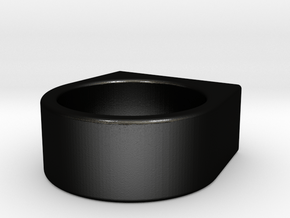 Connect Ring : NE in Matte Black Steel: 5 / 49