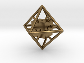 Average D8 Cage Dice in Natural Bronze