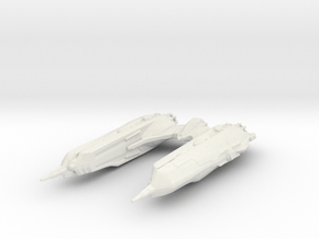 Klingon Chargh Class 1/10000 in White Natural Versatile Plastic