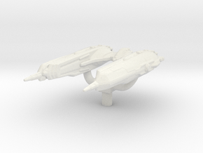 Klingon Chargh Class 1/15000 Attack Wing in White Natural Versatile Plastic