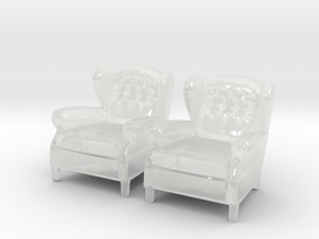 ArmChair 03.1:48 Scale in Clear Ultra Fine Detail Plastic