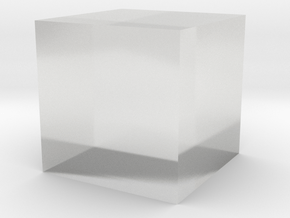 cube multiple options in Clear Ultra Fine Detail Plastic: Small