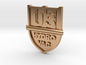 Custom Logo Lapel Pin - US Hydro Vac in Polished Bronze