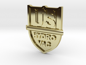 Custom Logo Lapel Pin - US Hydro Vac in 18k Gold Plated Brass