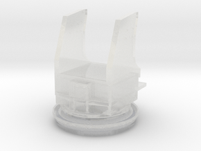 1/72 DKM base for  12.7cm (5in) SK C/34 mount in Clear Ultra Fine Detail Plastic