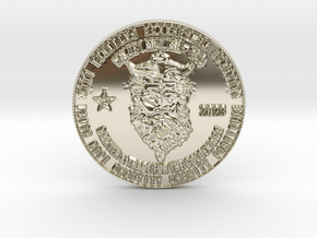 Lord Zeus Coin of 9 Virtues MAZUMA II in 14k White Gold