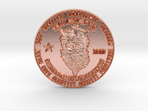 Lord Zeus Coin of 9 Virtues MAZUMA II in Natural Copper