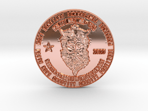 Lord Zeus Coin of 9 Virtues MAZUMA II in Polished Copper