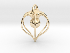 physalis-earring in 14k Gold Plated Brass