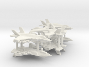 F-35A Lightning II (Loaded) in White Natural Versatile Plastic: 1:700