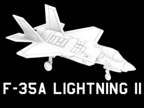 F-35A Lightning II (Clean) in White Natural Versatile Plastic: 1:220 - Z