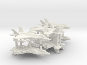 F-35B Lightning II (Loaded, Horizontal) in White Natural Versatile Plastic: 1:700